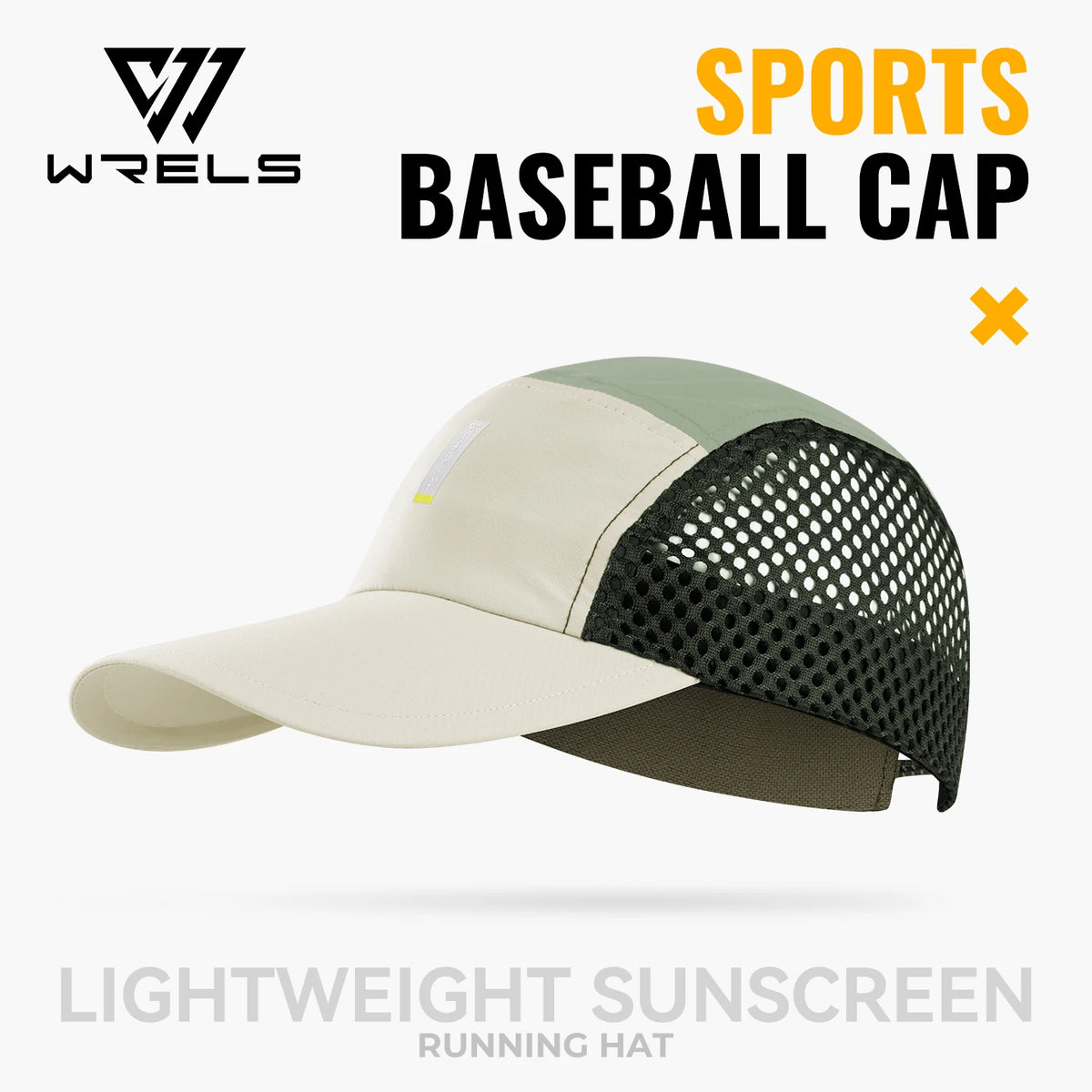WRELS Lightweight Breathable Running Sun Hat With Mesh Sweatband