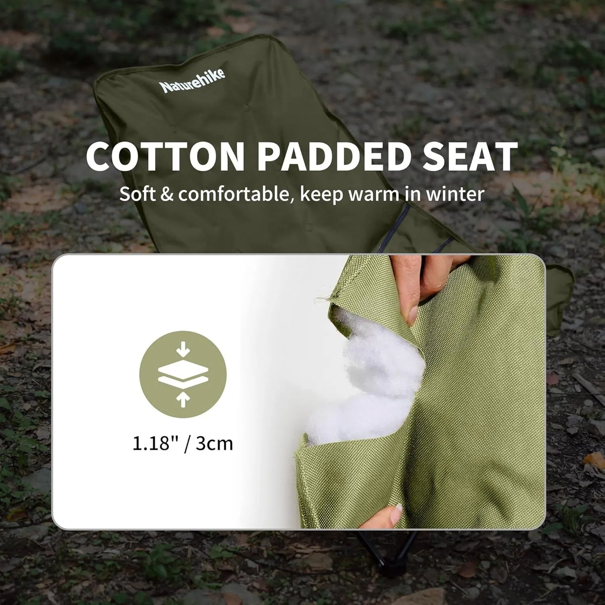 Naturehike High Back Folding Moon Camping Lounge Chair