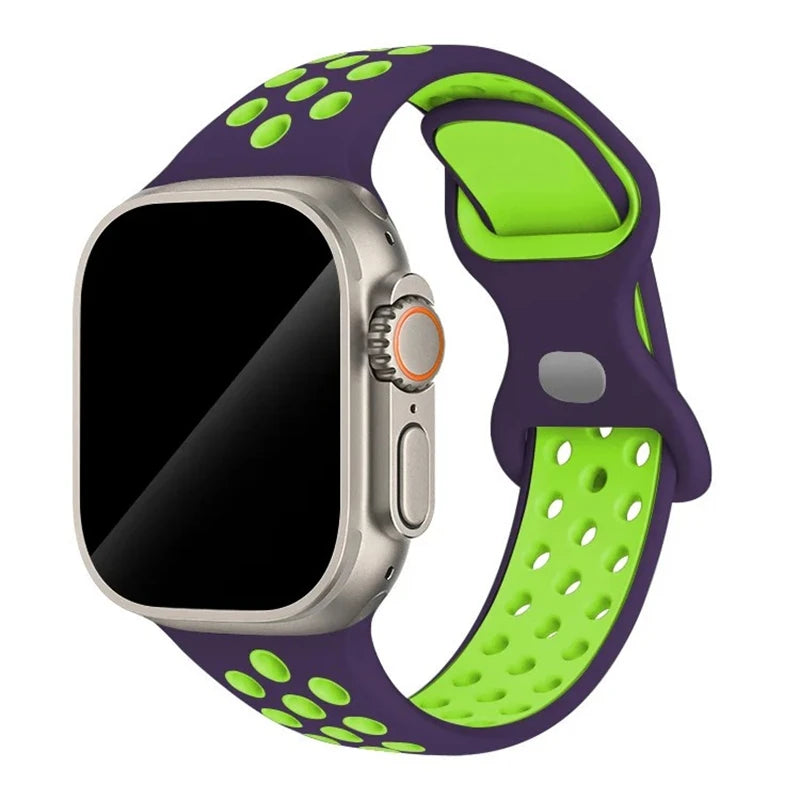 Strap For Apple Watch Band 44mm 49mm 45mm 40mm 41mm 38mm 42mm correa Breathable sports bracelet iwatch series 8 SE 7 6 5 9 Ultra
