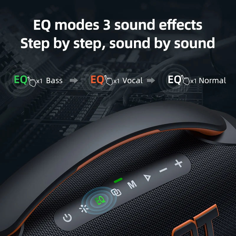us_zealot_p12 Speaker 60W Portable Bluetooth Speaker with IPX6 Waterproof, Comfortable handle,Controllable lighting,TWS,AUX