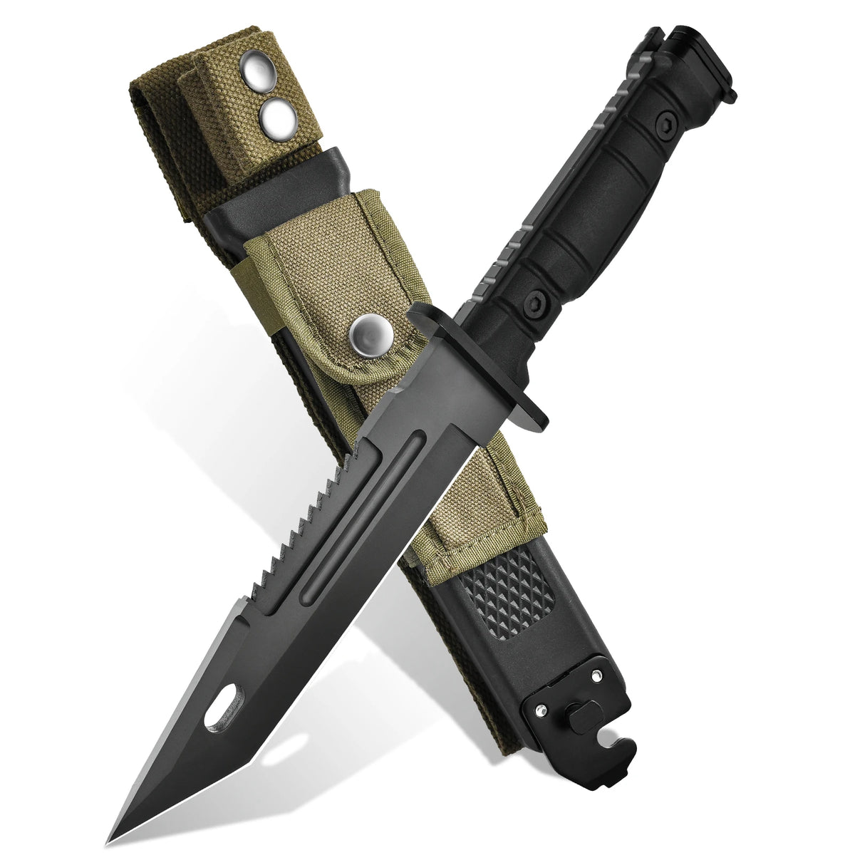 Portable Outdoor Knife with Fixed Blade, High-Quality Straight Knife, Suitable for Fishing, Mountaineering Exploration, Survival Training and Camping Activities. A Premium Gift for Men, Comes with a Knife Sheath.