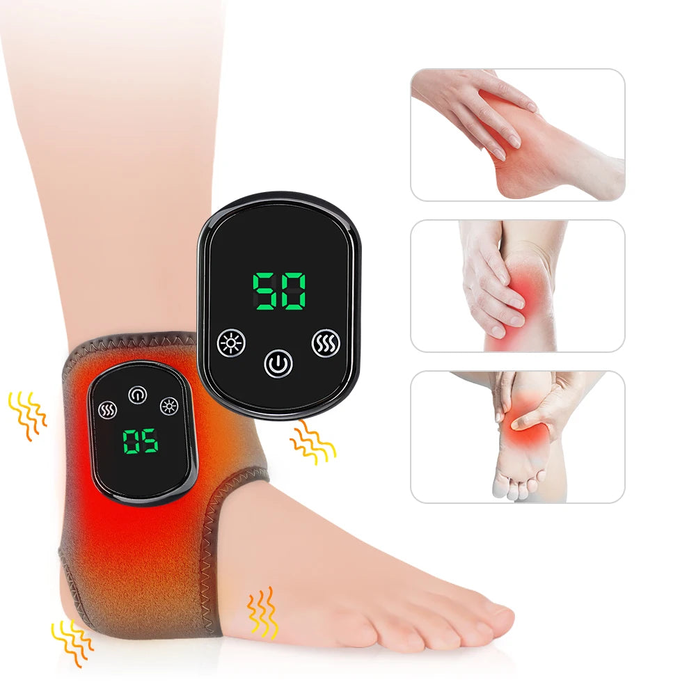 Pastsky Electric Heated Vibration Foot Massager For Muscle Relaxation
