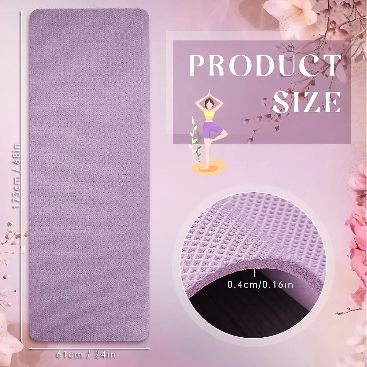 Premium Non Slip Exercise Yoga Mats For Home Gym Use