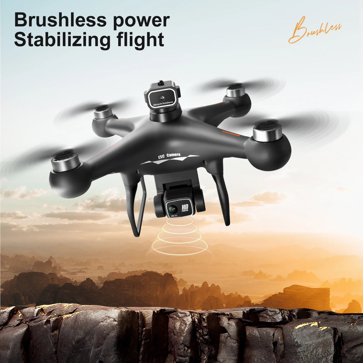 ZNLYRION Brushless RC Drone With Dual Camera And WiFi FPV