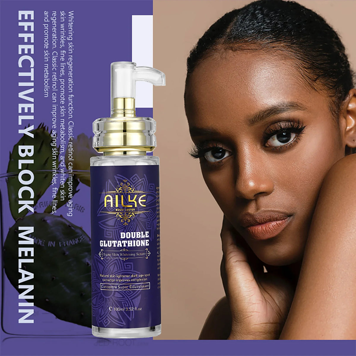 AILKE Glutathione Whitening Skin Care Set For Radiant Hydrated Skin