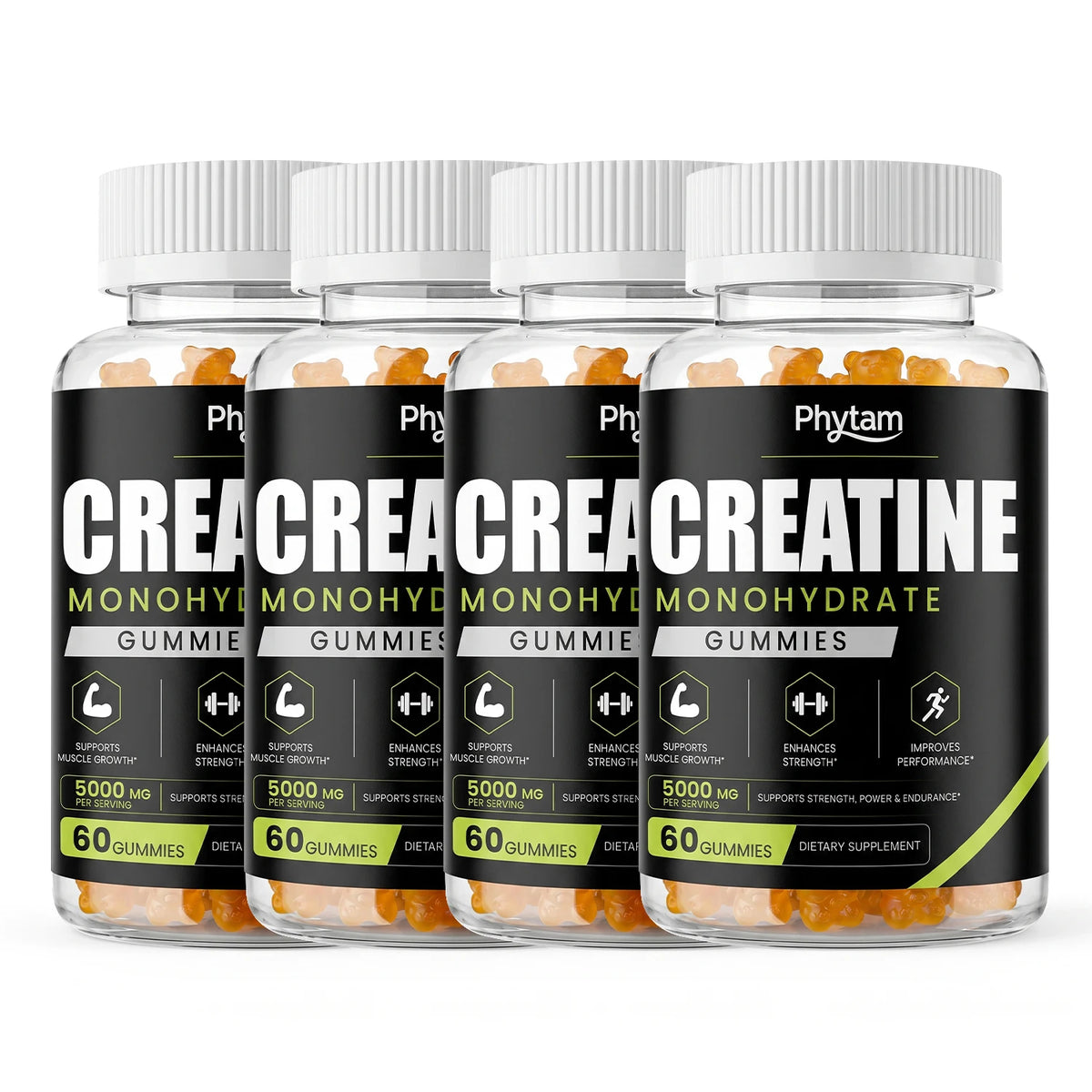 Phytam Charge Creatine Monohydrate Bear Gummies For Athletic Performance