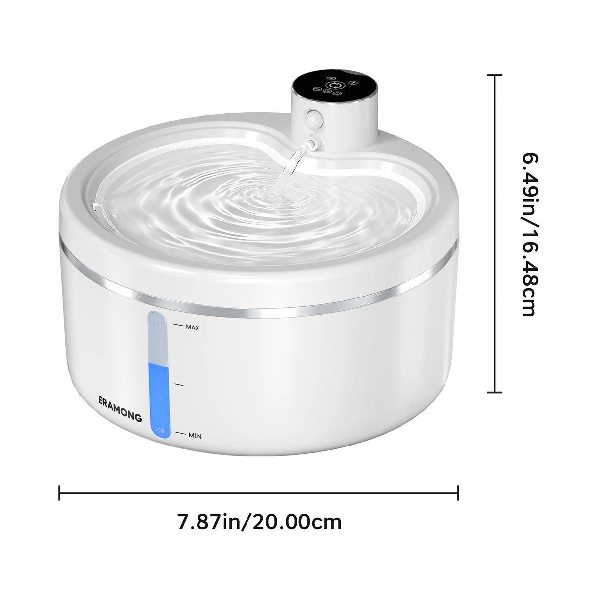 ERAMONG Wireless Intelligent Pet Water Fountain Dispenser