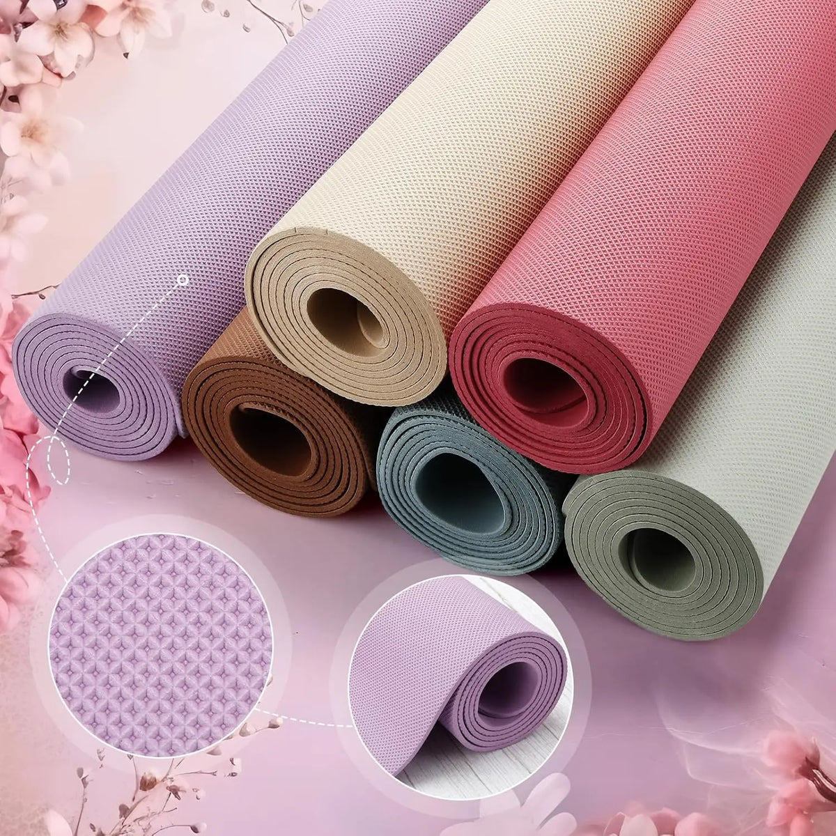 Premium Non Slip Exercise Yoga Mats For Home Gym Use