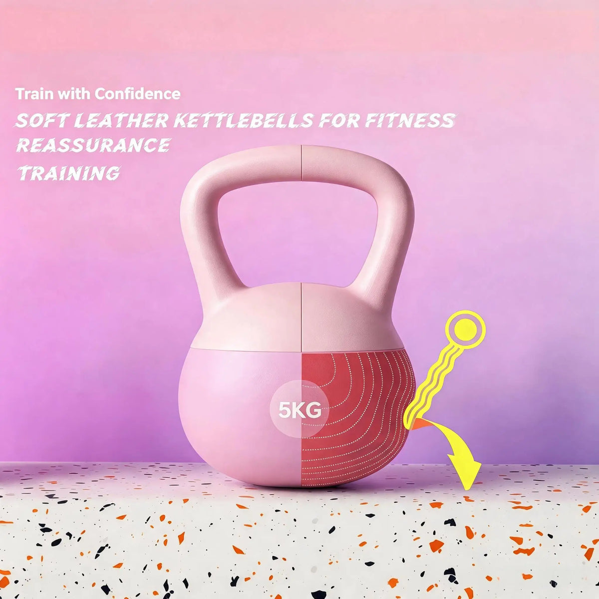 Women Soft Kettlebell 17.64 lbs Soft Bottom Kettlebell for Home Fitness Weight Training Equipment with Free Fitness Gloves