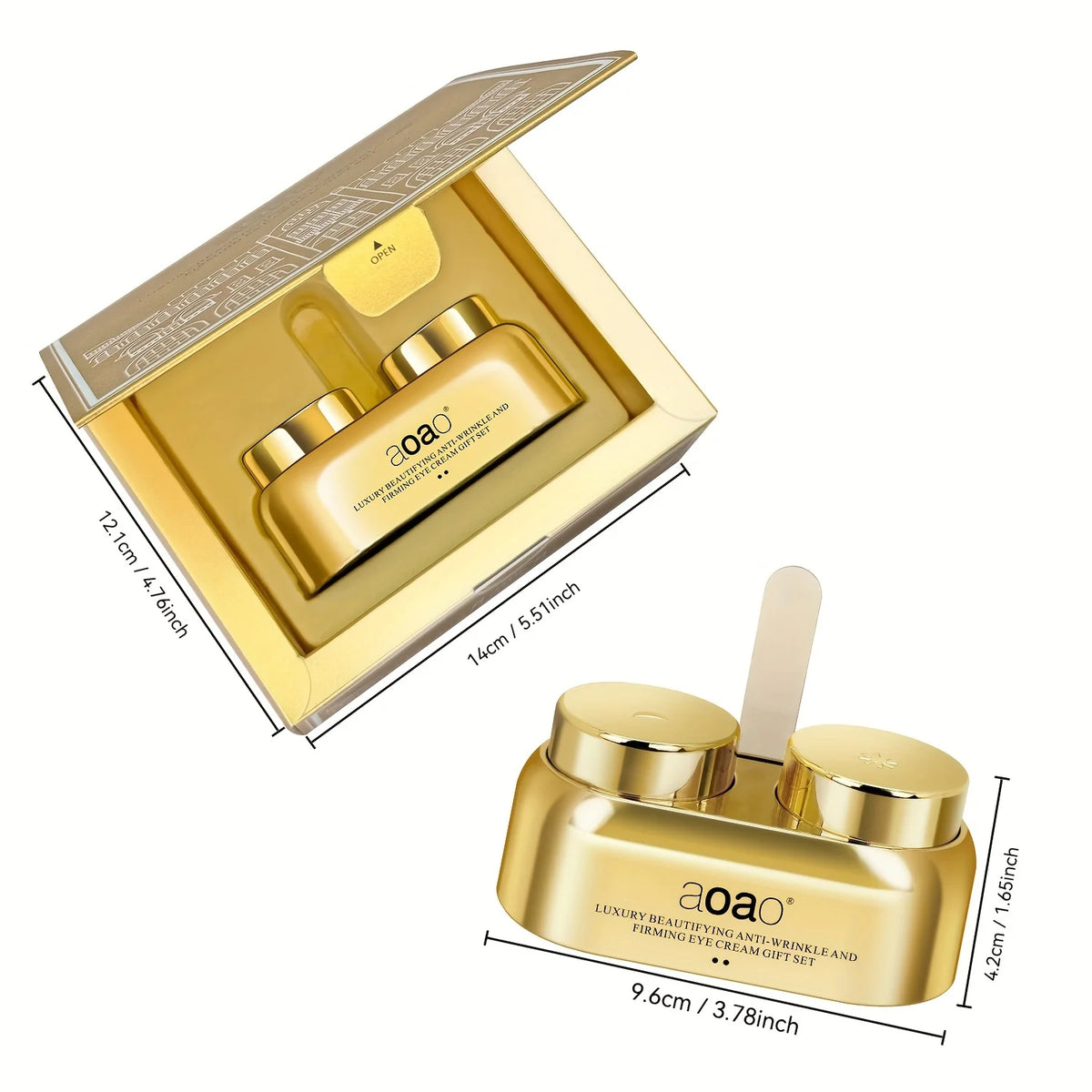 Day and Night Eye Cream Firming & Hydrating Set – with Niacinamide, Hyaluronic Acid for Eye Area Moisturizing and Skin Care.