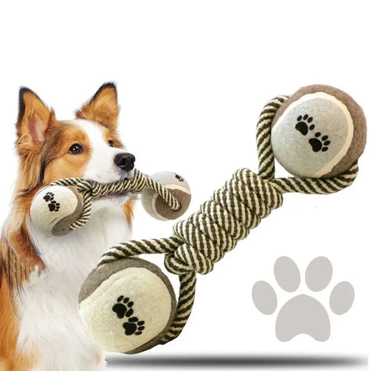 Durable Braided Rope Dog Toy For Aggressive Chewers Teeth Cleaning