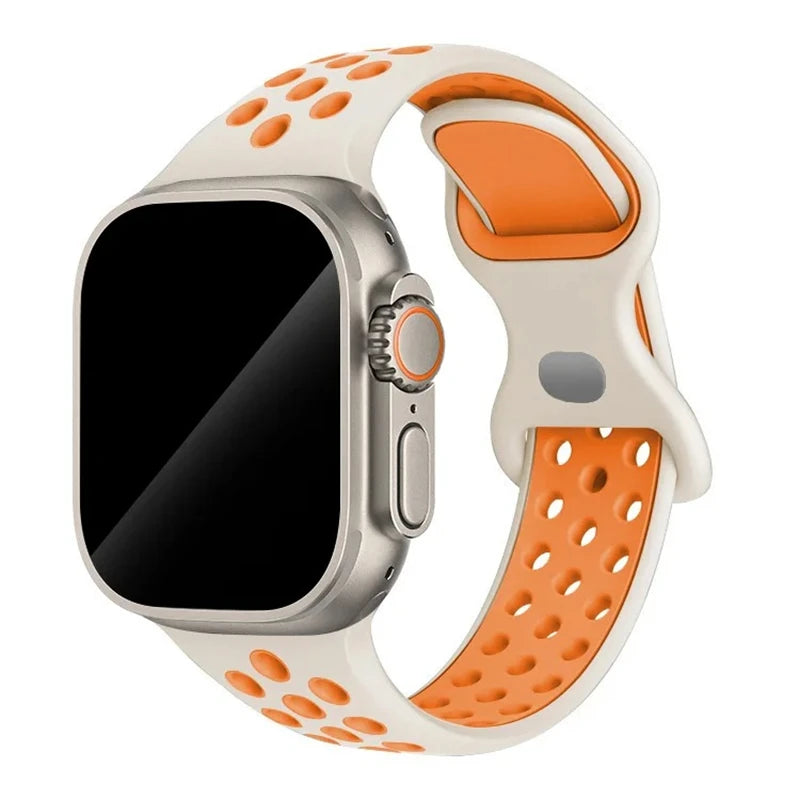 Strap For Apple Watch Band 44mm 49mm 45mm 40mm 41mm 38mm 42mm correa Breathable sports bracelet iwatch series 8 SE 7 6 5 9 Ultra