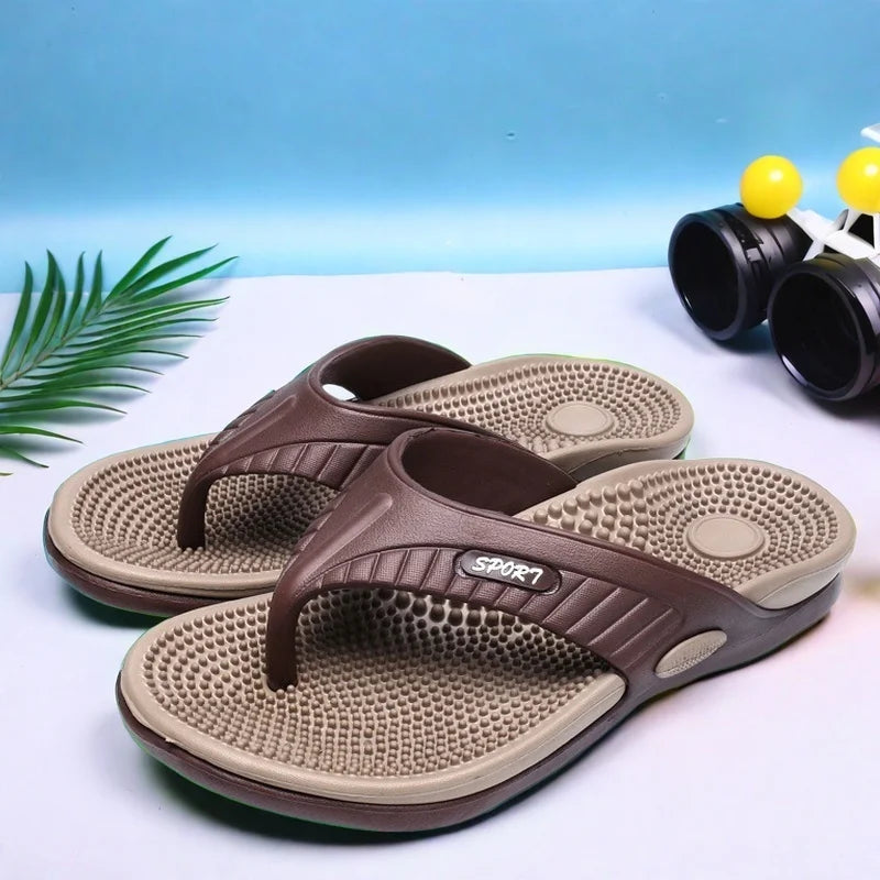 Mens Lightweight Arch Support Flip Flops Non Slip Thong Sandals