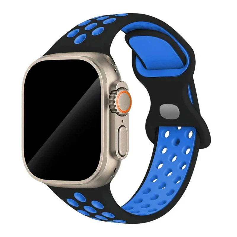Strap For Apple Watch Band 44mm 49mm 45mm 40mm 41mm 38mm 42mm correa Breathable sports bracelet iwatch series 8 SE 7 6 5 9 Ultra