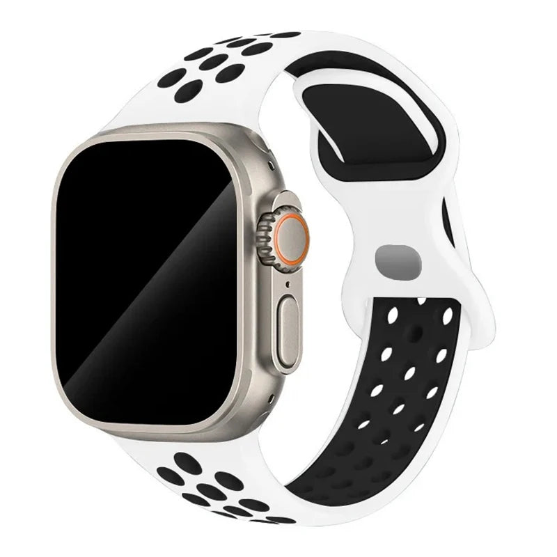 Strap For Apple Watch Band 44mm 49mm 45mm 40mm 41mm 38mm 42mm correa Breathable sports bracelet iwatch series 8 SE 7 6 5 9 Ultra