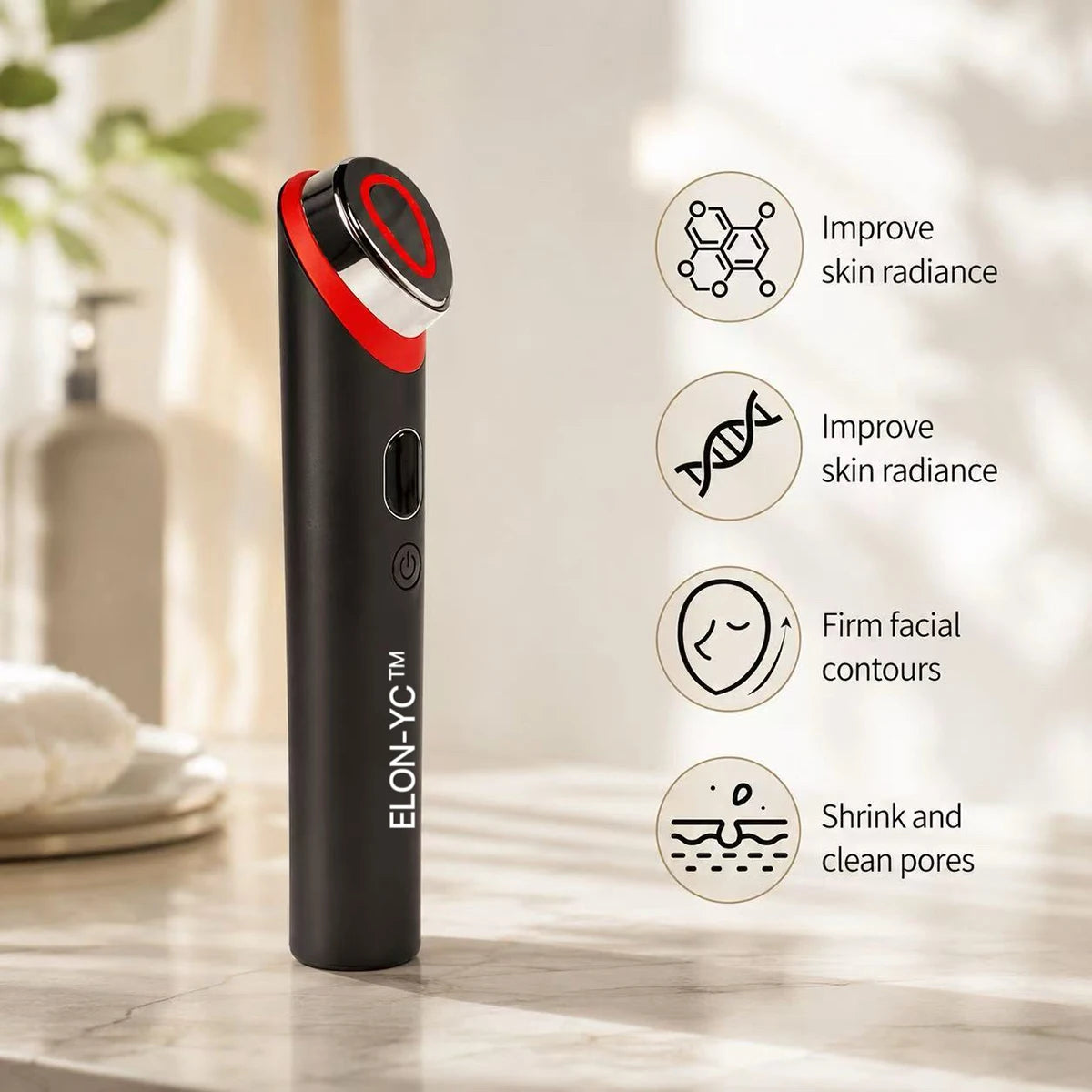 EMS Microcurrent Face Massager For Home Skin Lifting Therapy Device