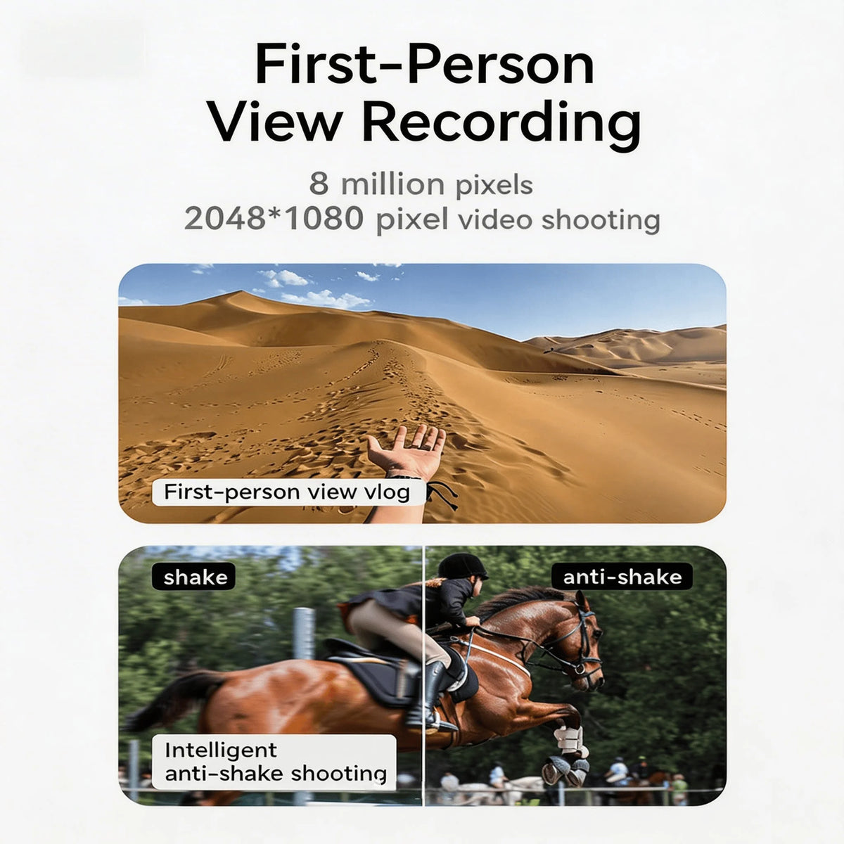 WO 4K Camera Glasses With AI Translation And Open Ear Audio