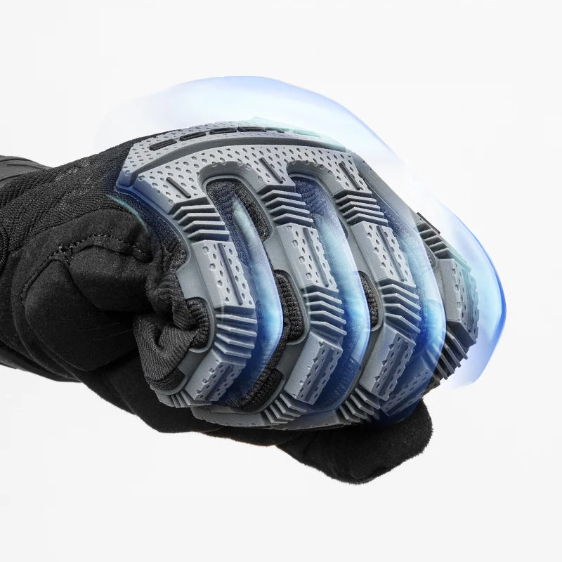 ROCKBROS Cycling Gloves Tactical Gloves SBR Thickened Pad Shockproof Breathable GEL Bike Motorcycle Winter Warmer Full Finger