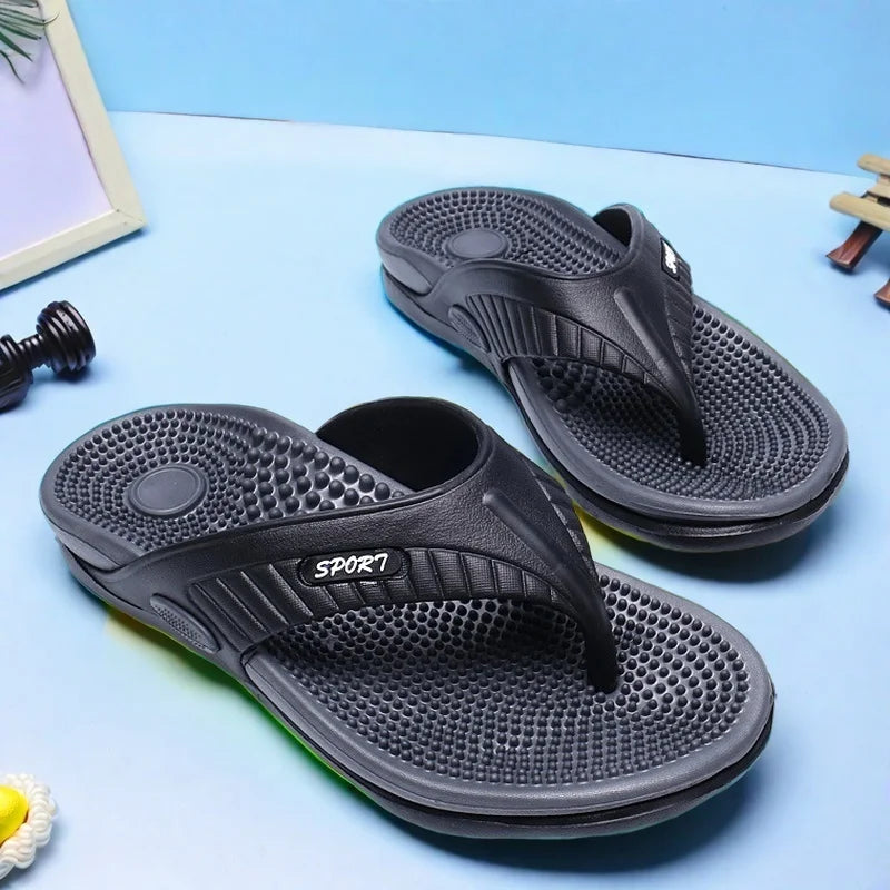 Mens Lightweight Arch Support Flip Flops Non Slip Thong Sandals