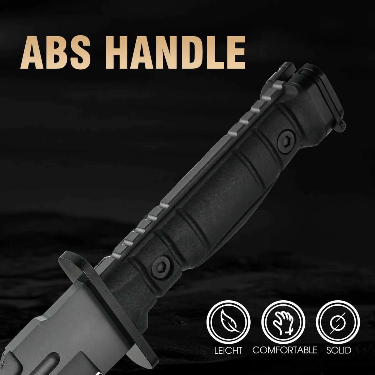 Portable Outdoor Knife with Fixed Blade, High-Quality Straight Knife, Suitable for Fishing, Mountaineering Exploration, Survival Training and Camping Activities. A Premium Gift for Men, Comes with a Knife Sheath.