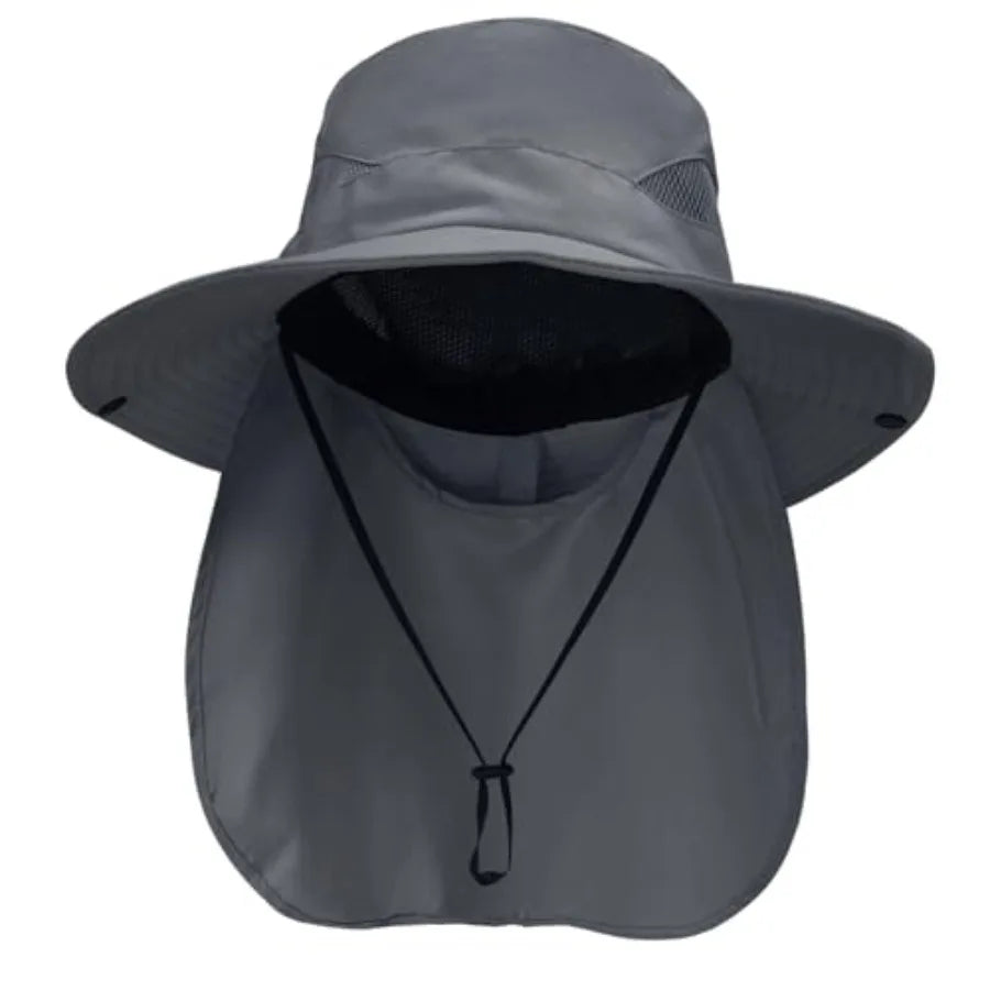 NPQQUAN Sun Hats for Men Women with UPF 50+ UV Protection Wide Brim Bucket Hat Safari Hiking Fishing Hats