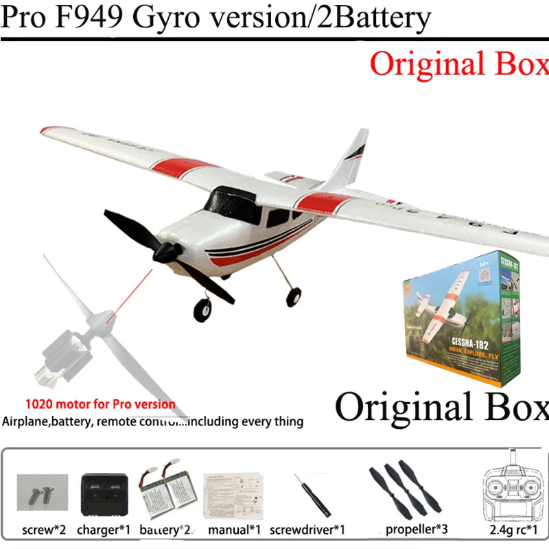 Wltoys F949 3Ch Rc Fixed Wing Airplane With Gyro Stabilizer