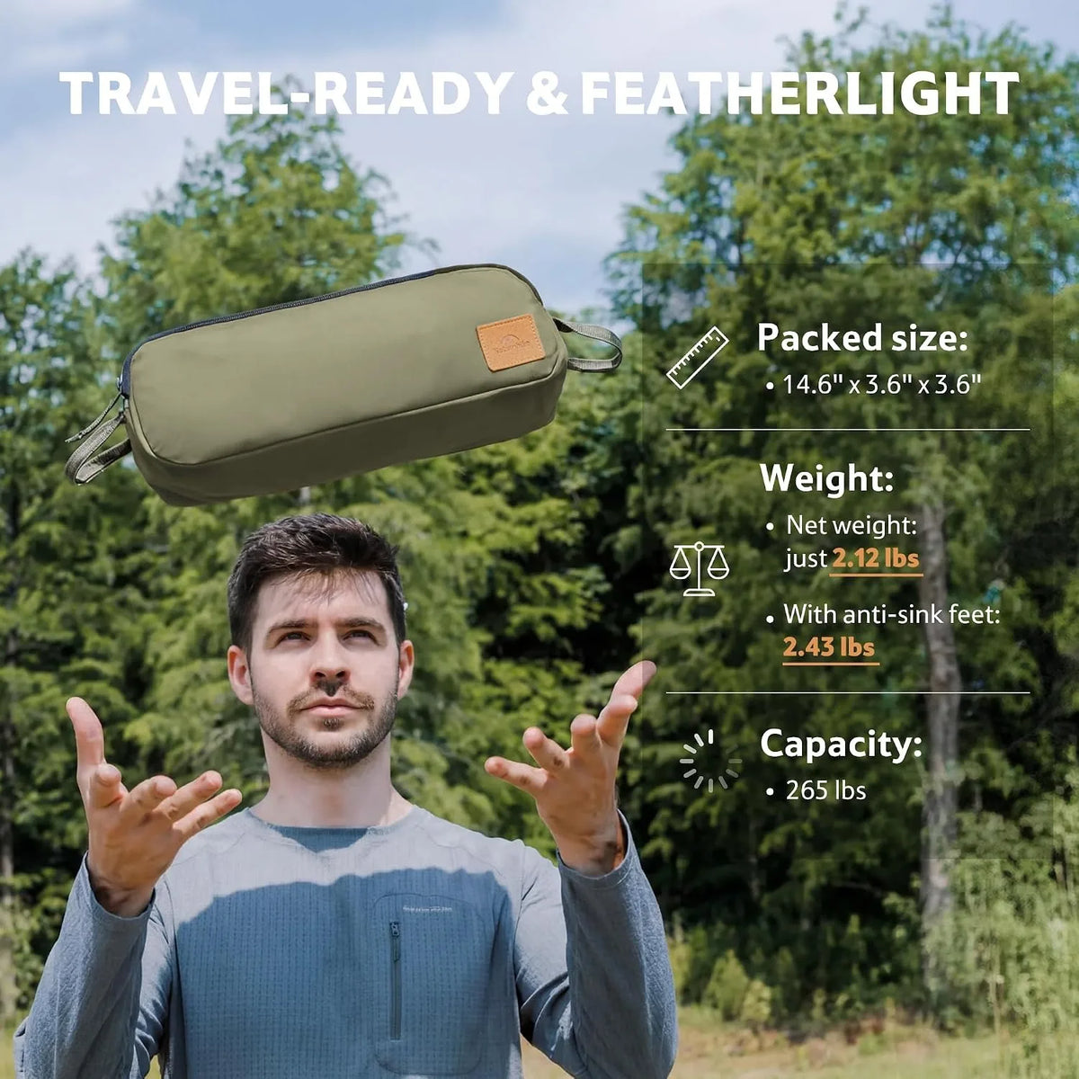 Naturehike Ultralight Foldable Camping Chair With Anti Sinking Feet