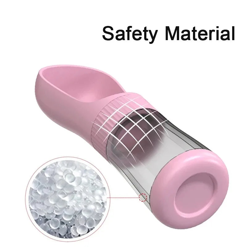 Portable Glass Pet Water Bottle Dogs Travel Drinking Dispenser