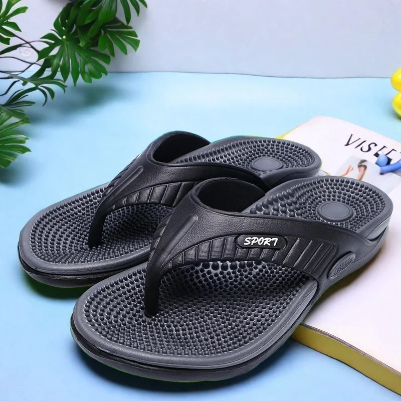 Mens Lightweight Arch Support Flip Flops Non Slip Thong Sandals