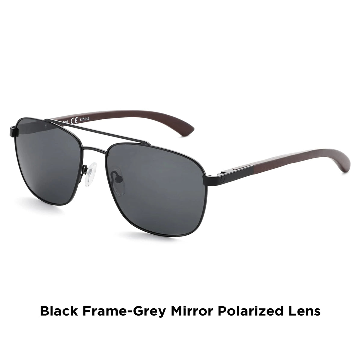 Zenottic Metal And Wood Polarized Progressive Prescription Sunglasses For Men