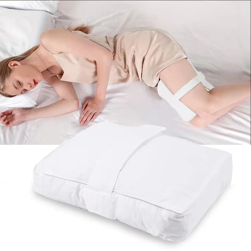 Memory Foam Knee Pillow For Side Sleepers With Straps