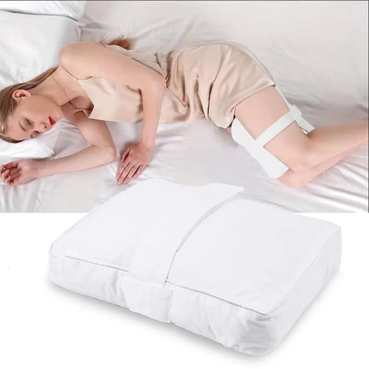 Memory Foam Knee Pillow For Side Sleepers With Straps