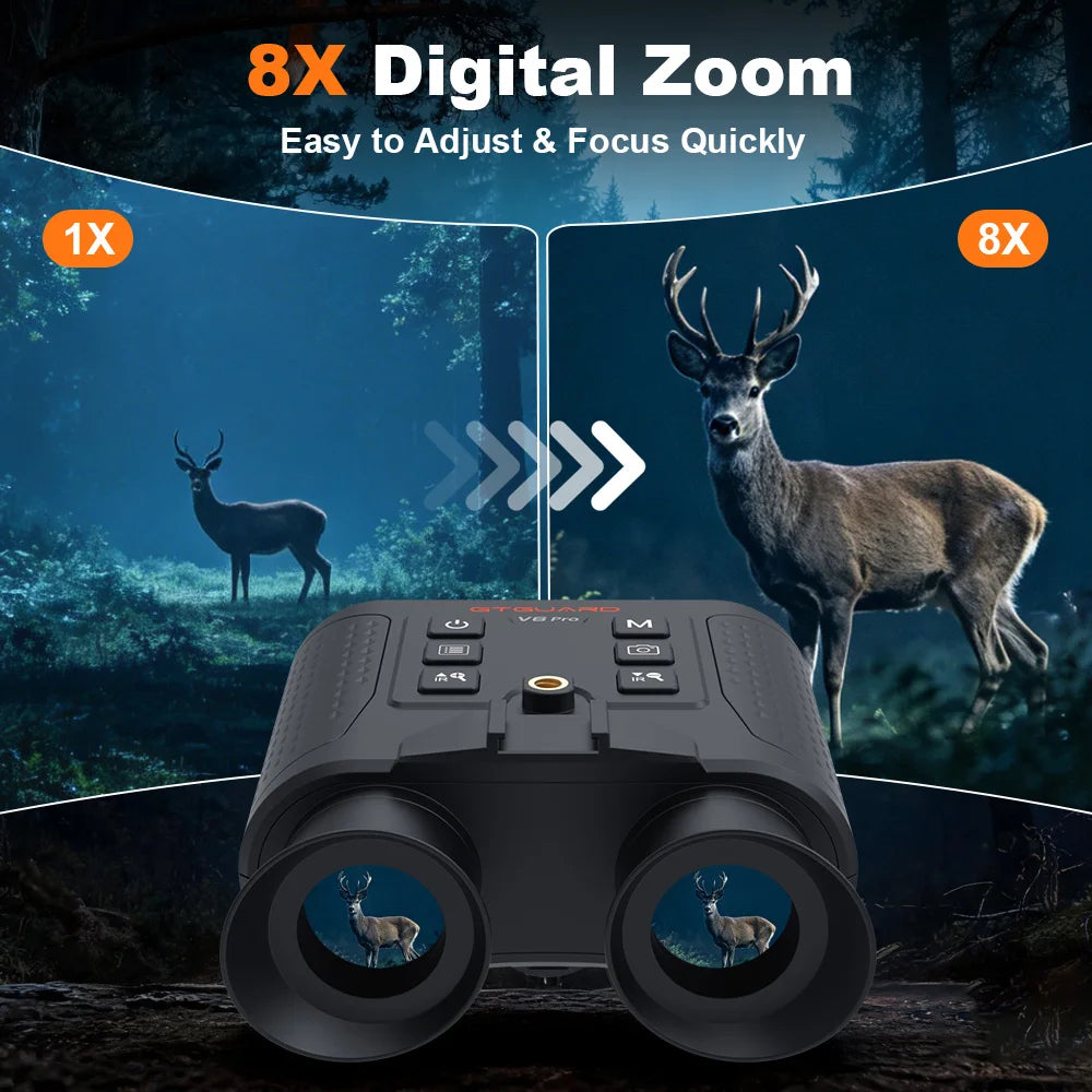 GTMEDIA V6 Pro Infrared Night Vision Binoculars With Digital Zoom