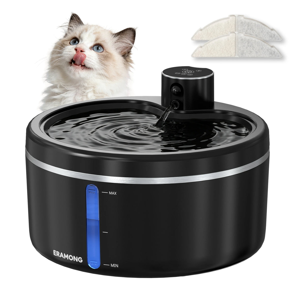 ERAMONG Wireless Intelligent Pet Water Fountain Dispenser