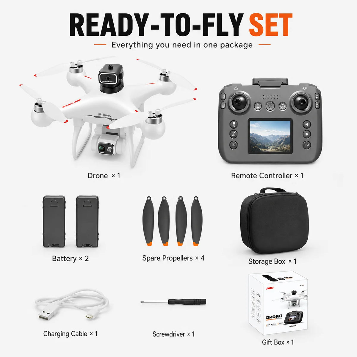 ZNLYRION Brushless RC Drone With Dual Camera And WiFi FPV