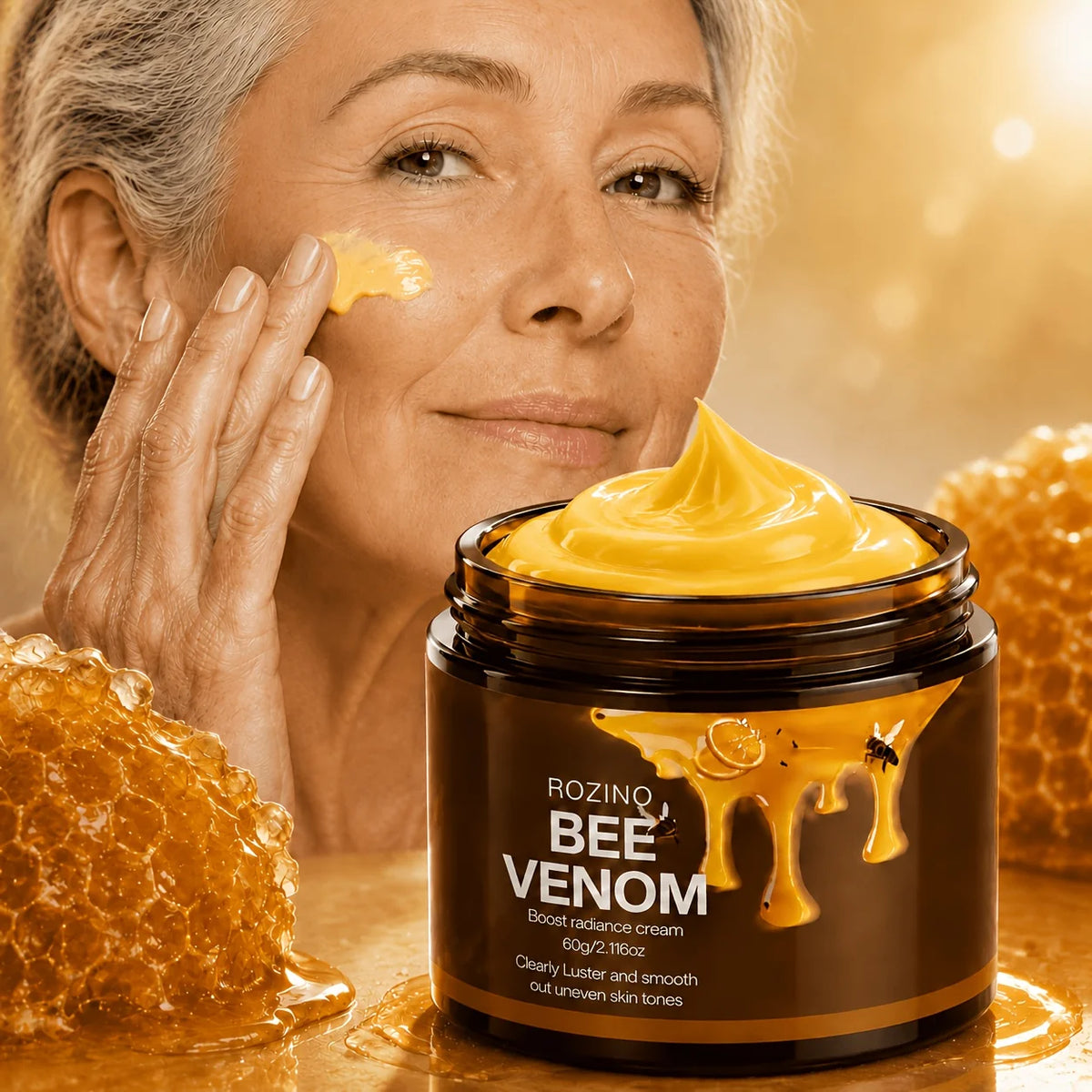 ROZINO Bee Venom Moisturizing Face Cream For Long Lasting Hydration