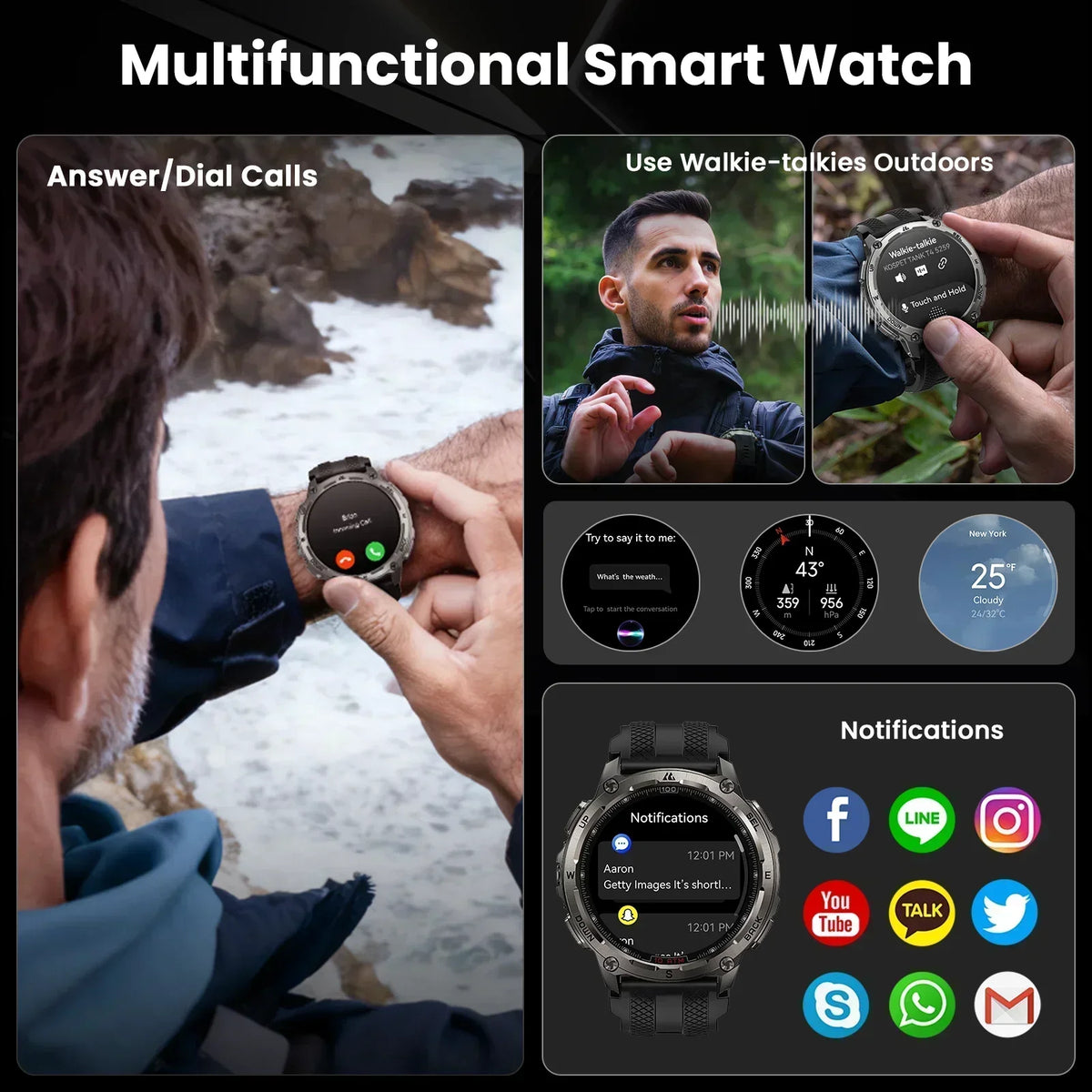 Kospet Tank T4 Smart Watch Offering Gps And Health Tracking
