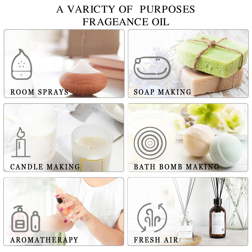 PHATOIL Essential Oil Set For Diffusers Soap Candles And Aromatherapy
