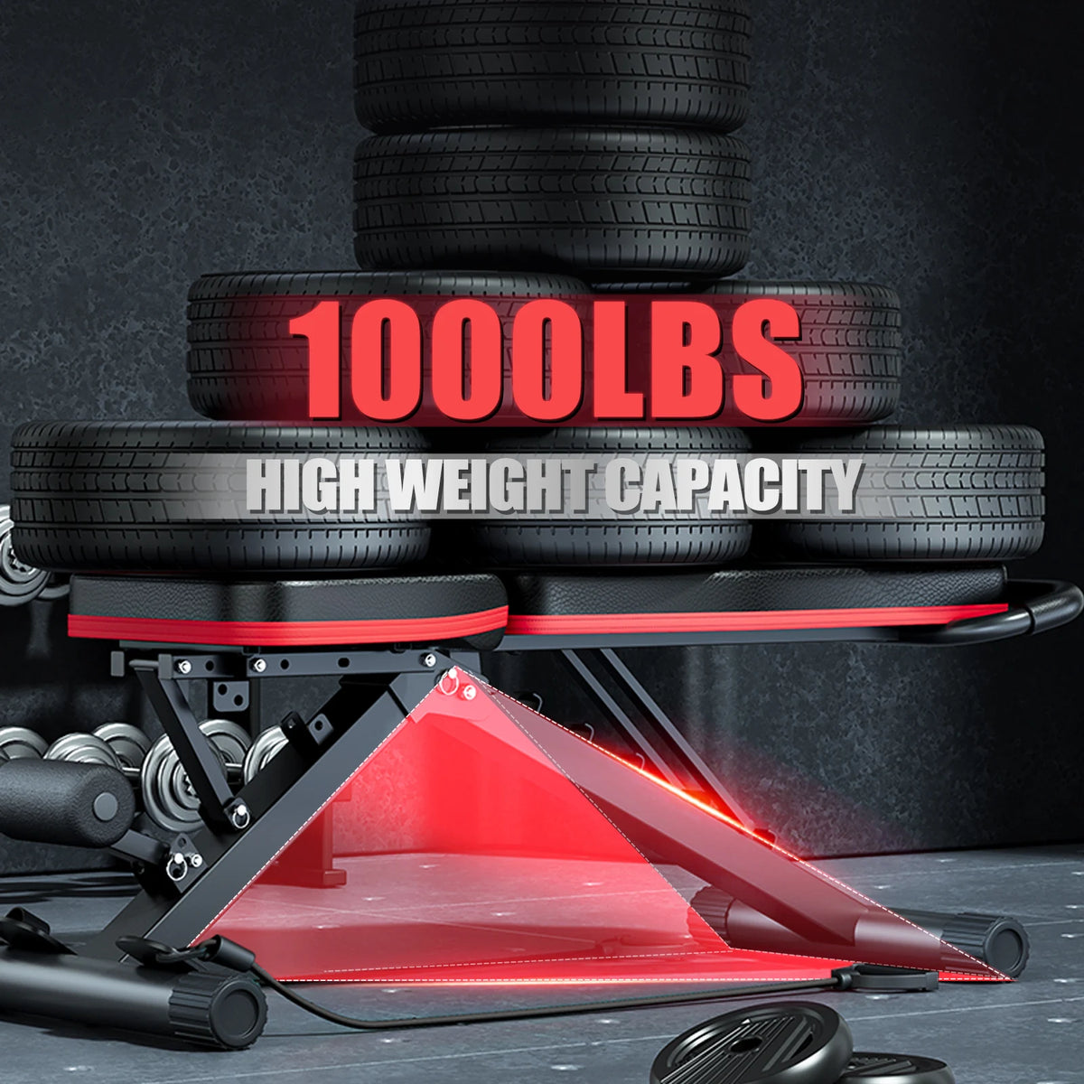 Adjustable Foldable Weight Bench For Full Body Home Gym Workouts