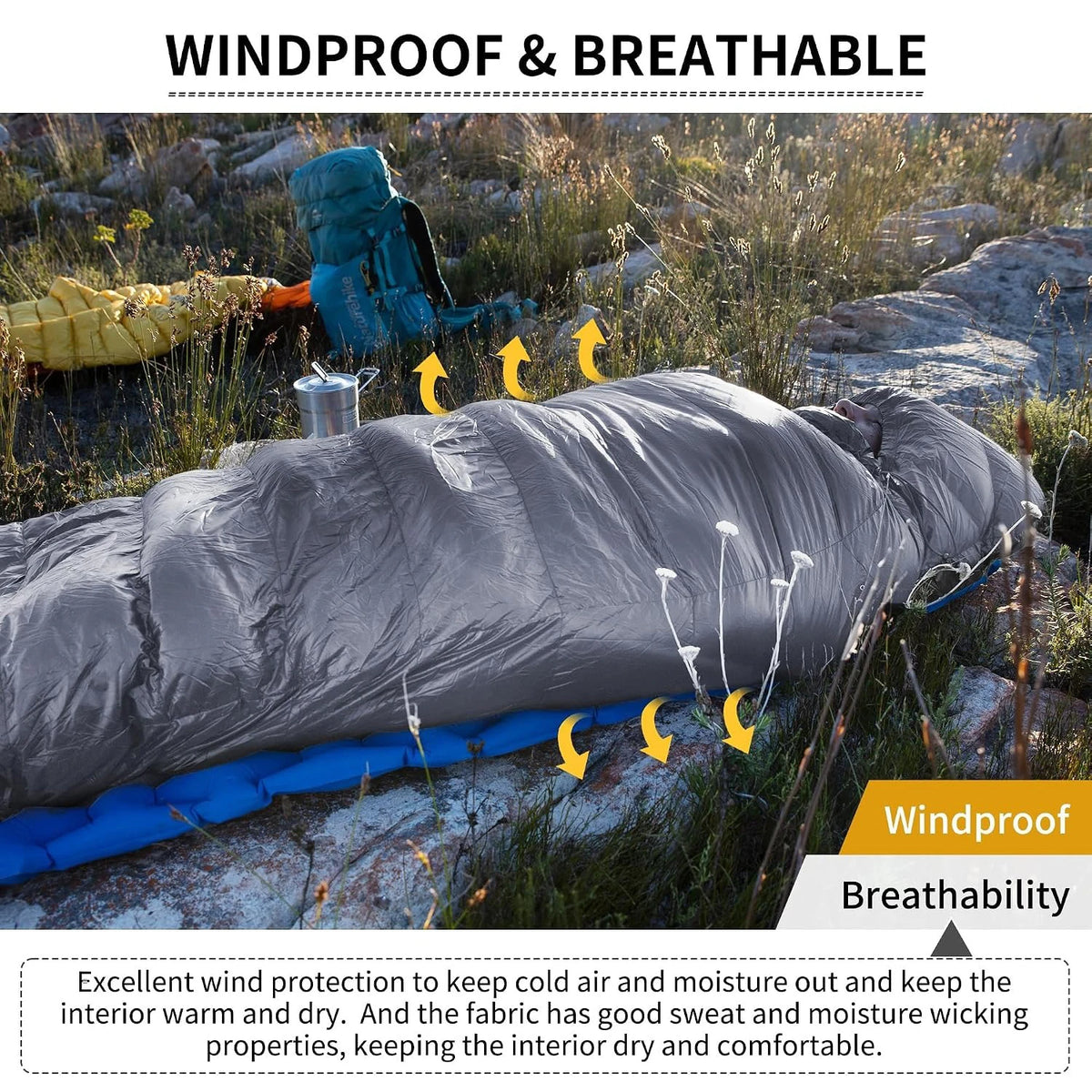 Naturehike Ultralight 650FP Duck Down Sleeping Bag For Camping