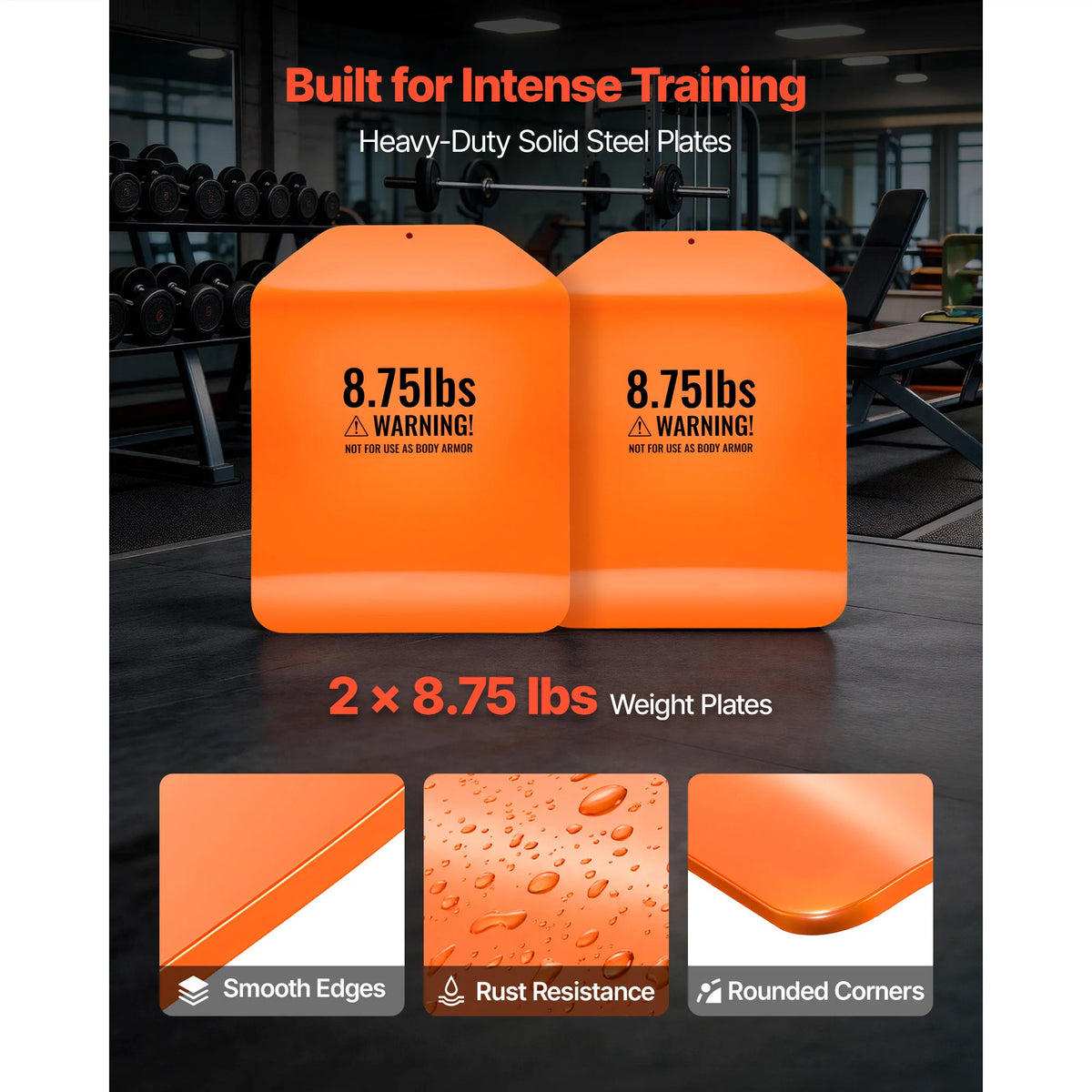 SucceBuy Steel Curved Weight Vest Plates For Strength Training
