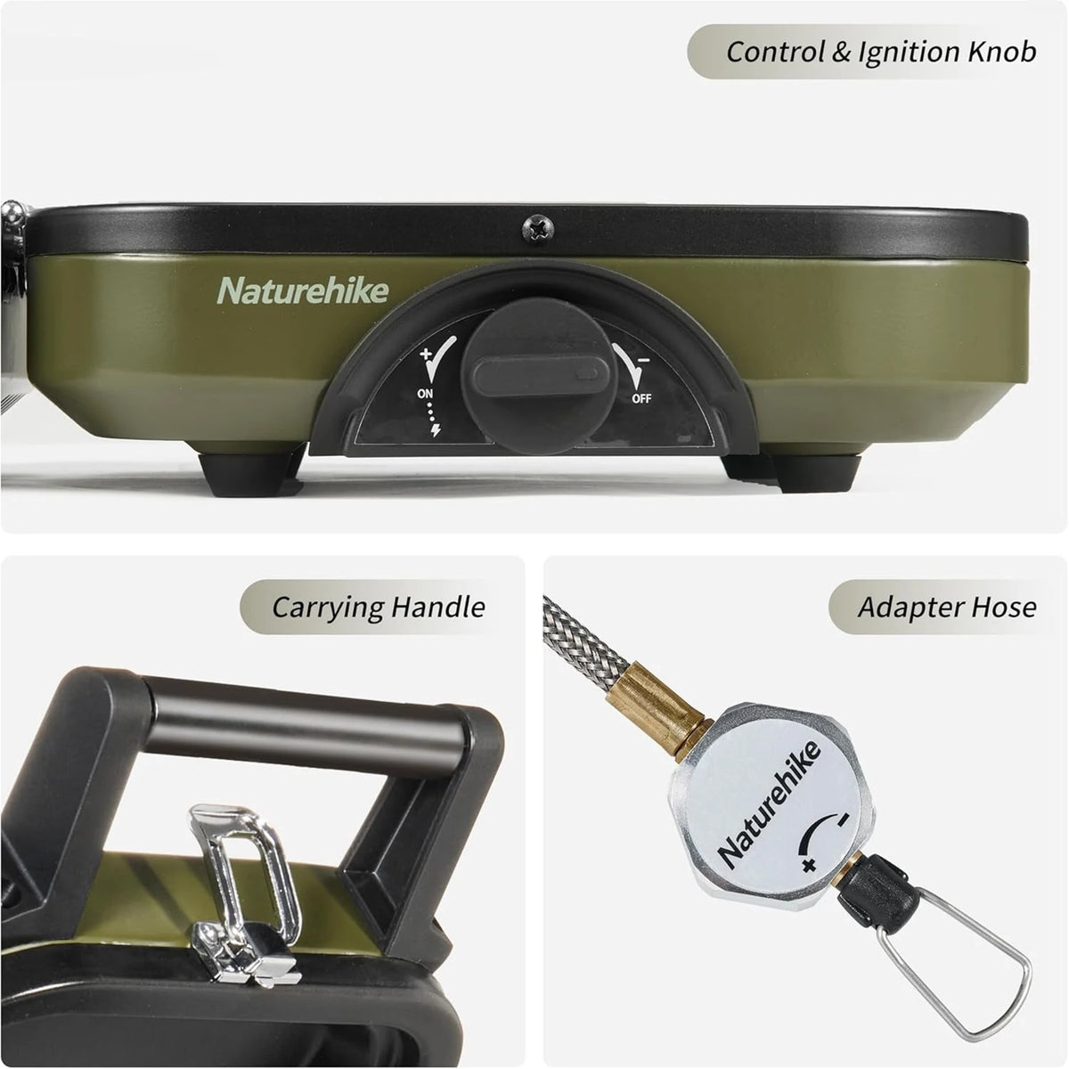 Naturehike Portable Two Burner Folding Gas Outdoor Stove