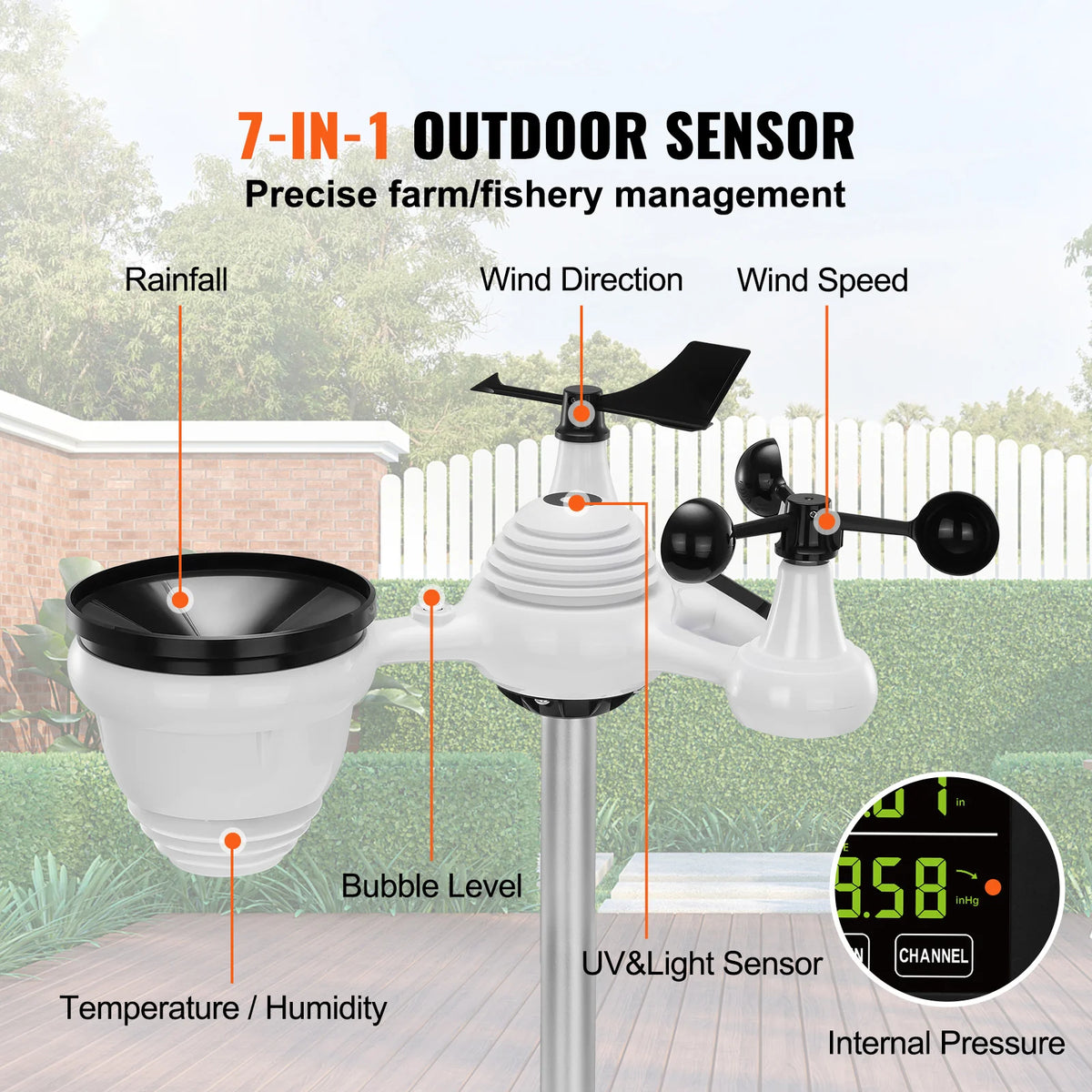 SucceBuy Wireless Weather Station For Home Forecast And Alerts