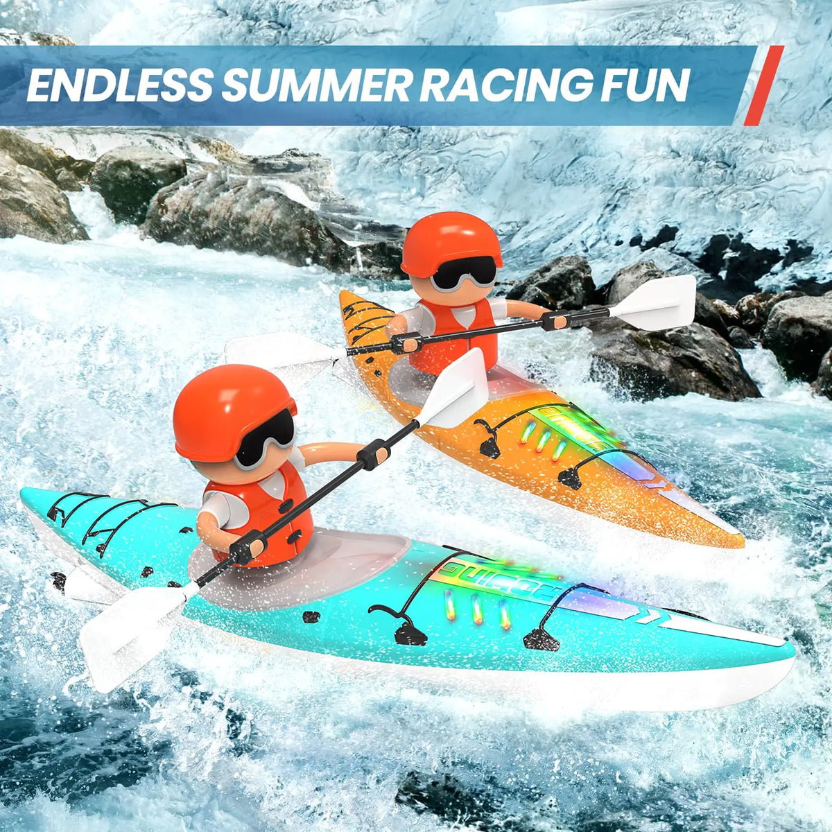 Conusea Remote Control Kayak Racing Boat With Fast Speed Performance