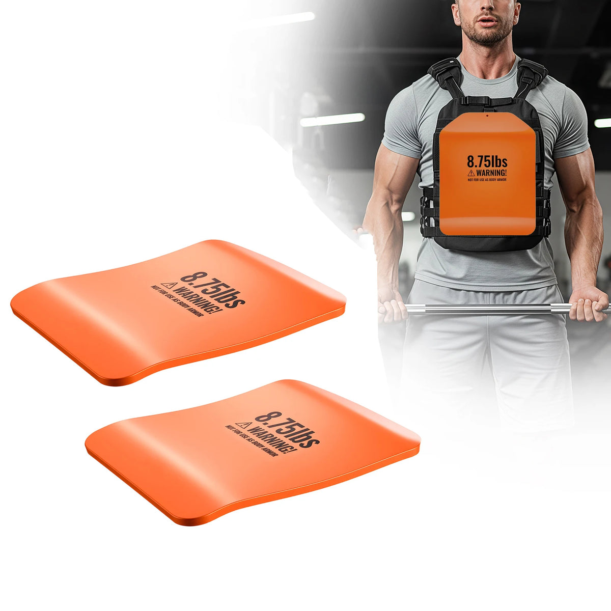 SucceBuy Steel Curved Weight Vest Plates For Strength Training