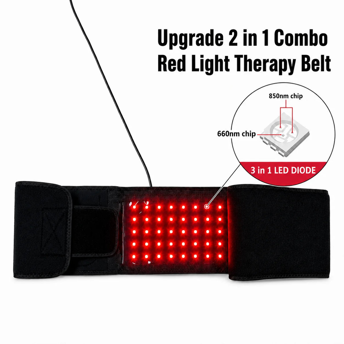 Near Infrared Red Light Therapy Belt For Muscle Recovery