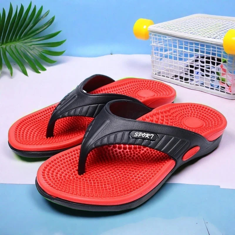 Mens Lightweight Arch Support Flip Flops Non Slip Thong Sandals