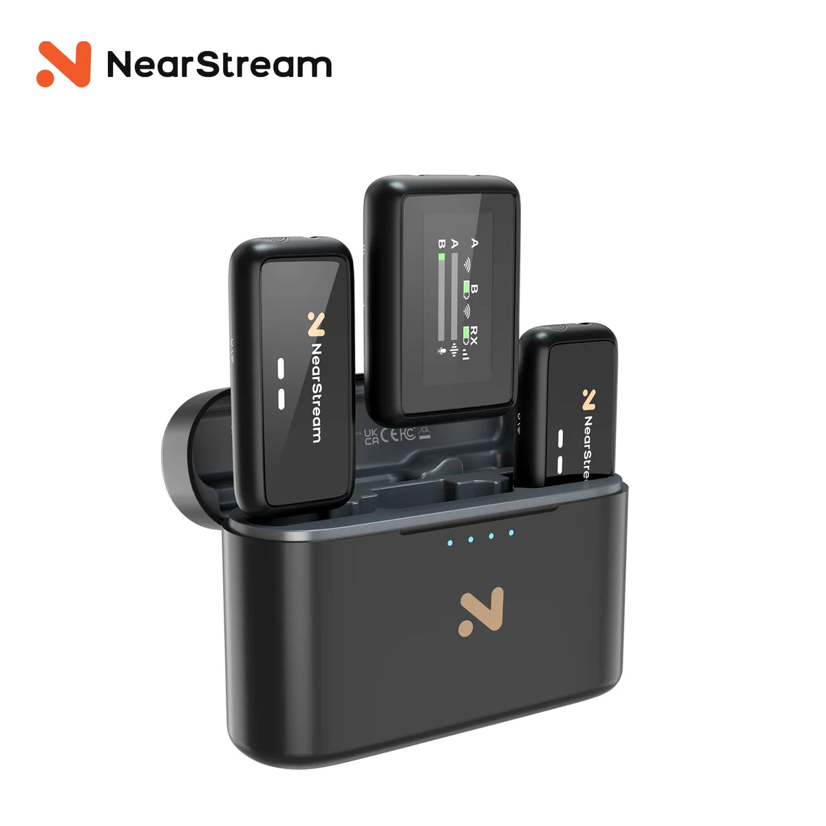 NearStream Wireless Lavalier Microphone With AI Noise Cancellation