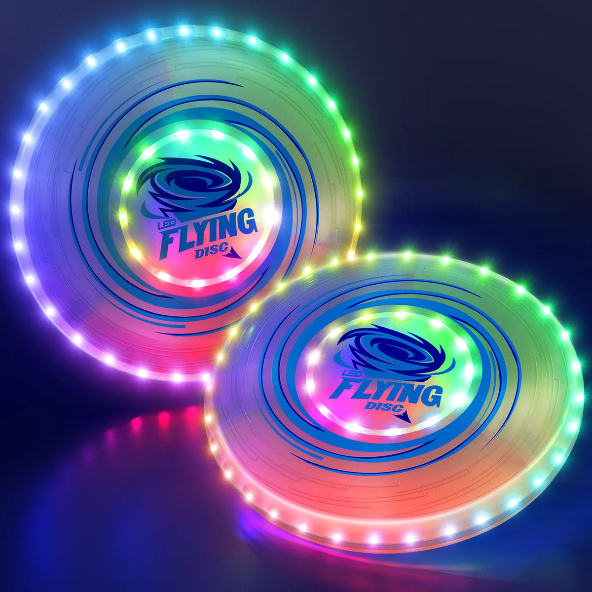 Rechargeable LED Flying Disc With 14 Lighting Modes