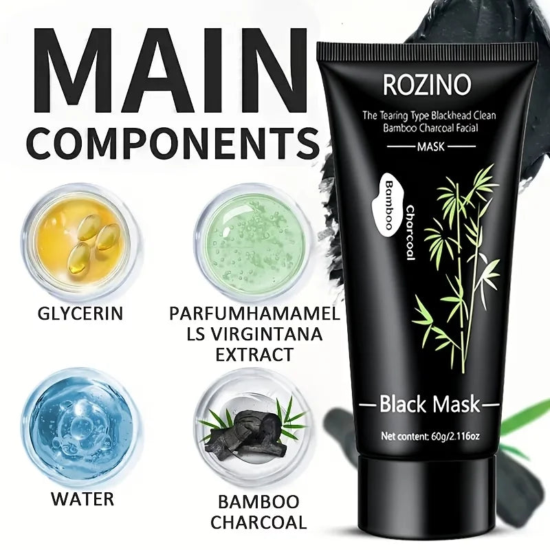 Rozino Bamboo Charcoal Tear Off Face Mask Deep Cleansing
